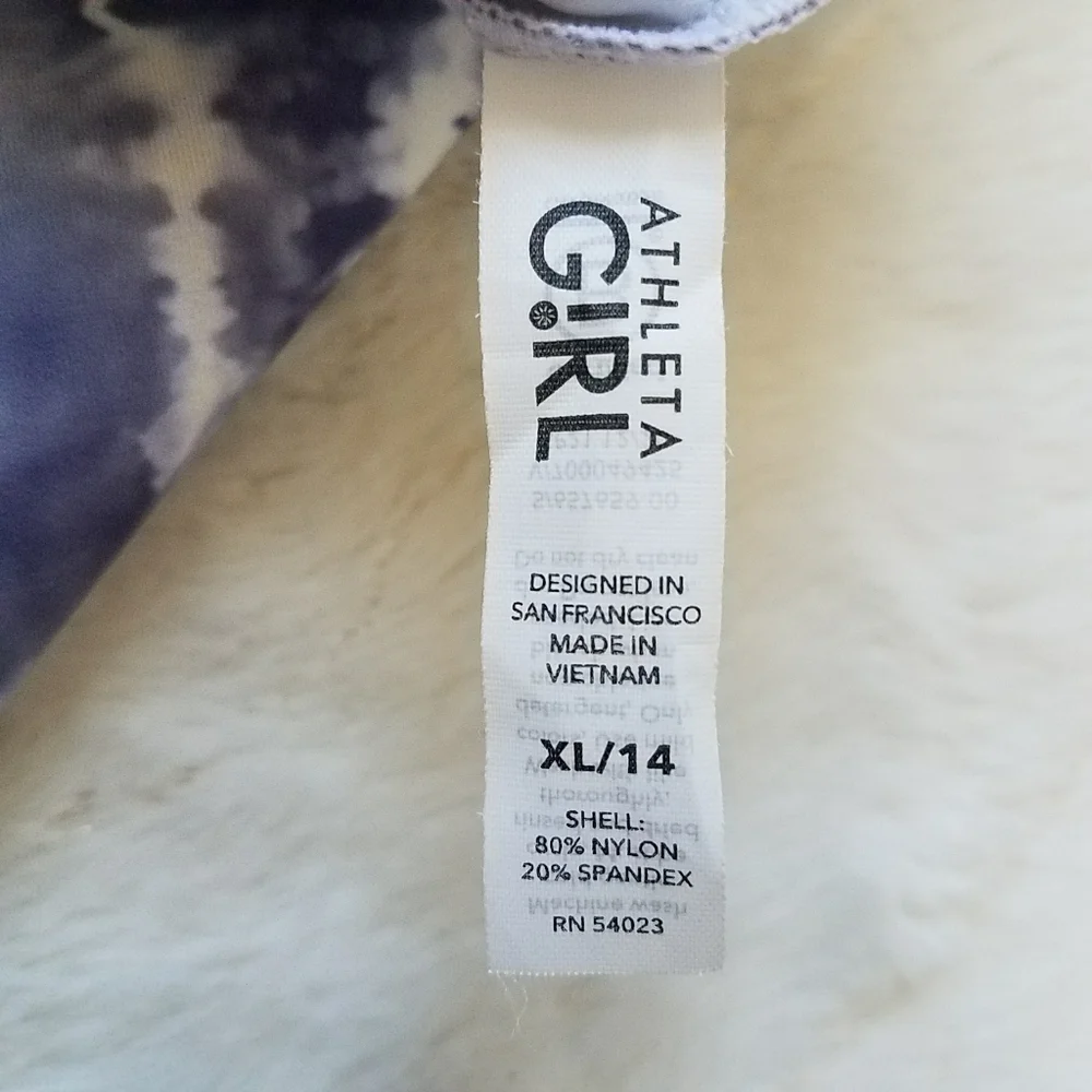 Athleta Girl Tropics Tie Dye Rashguard